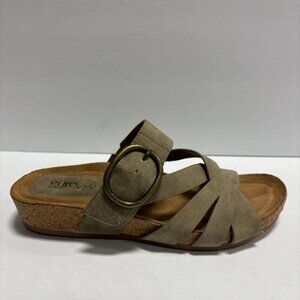 Eurosoft Women’s Gwenda Taupe Slide Sandals, Size 6 M